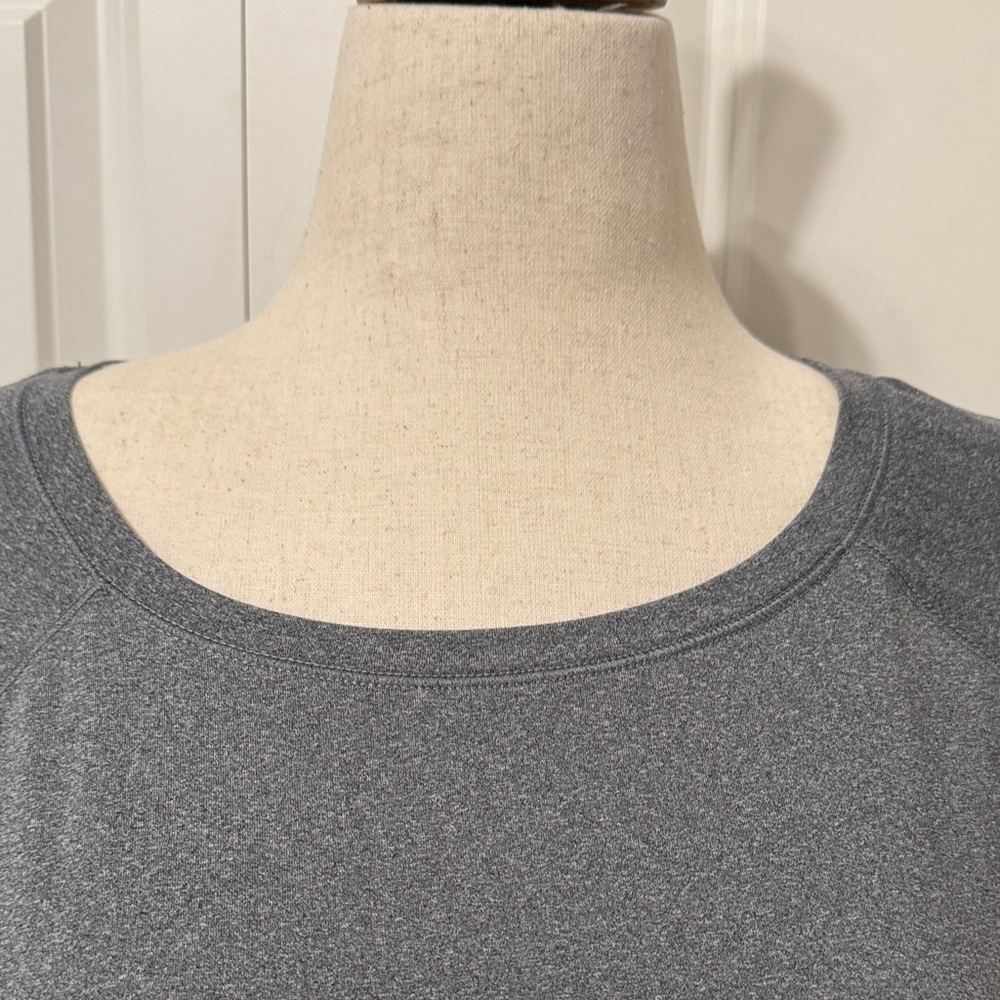All in Motion Charcoal Long Sleeve Exercise or Layering Tee - Picture 2 of 6